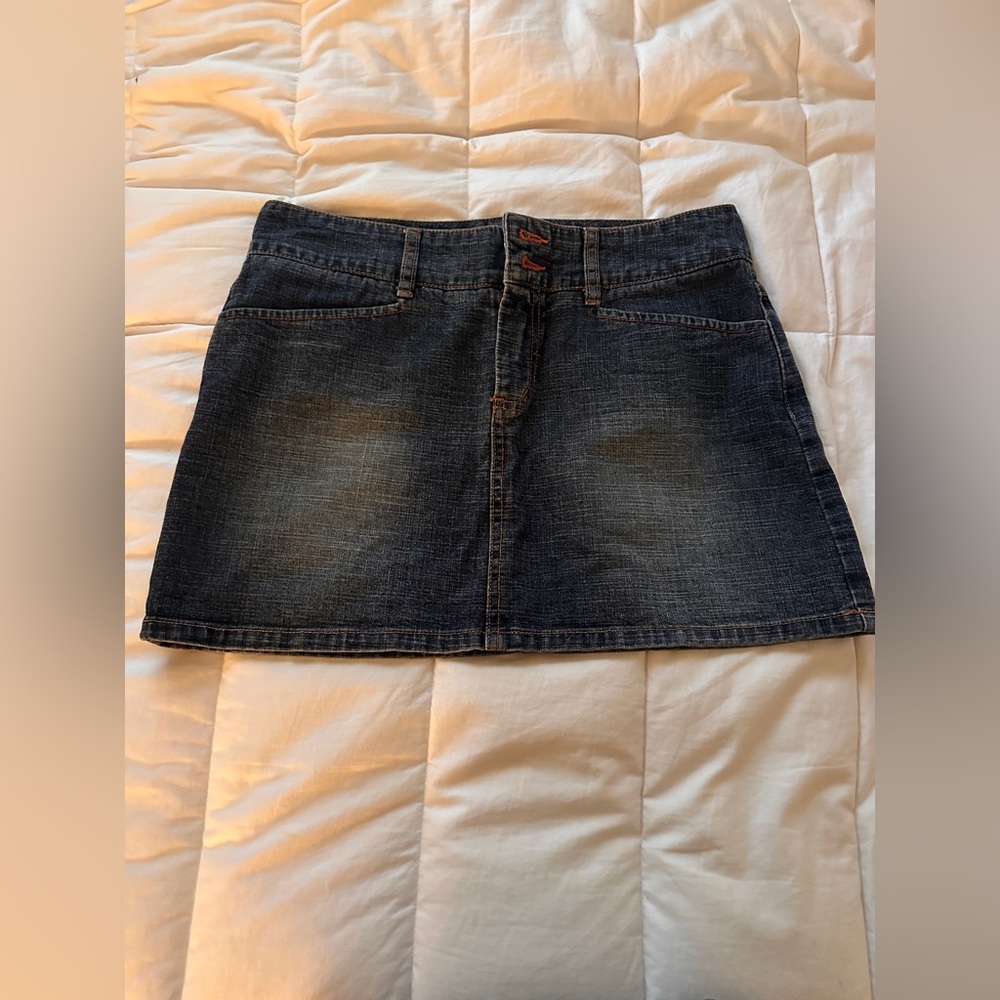 2000s LOW WAISTED Denim Mini Skirt